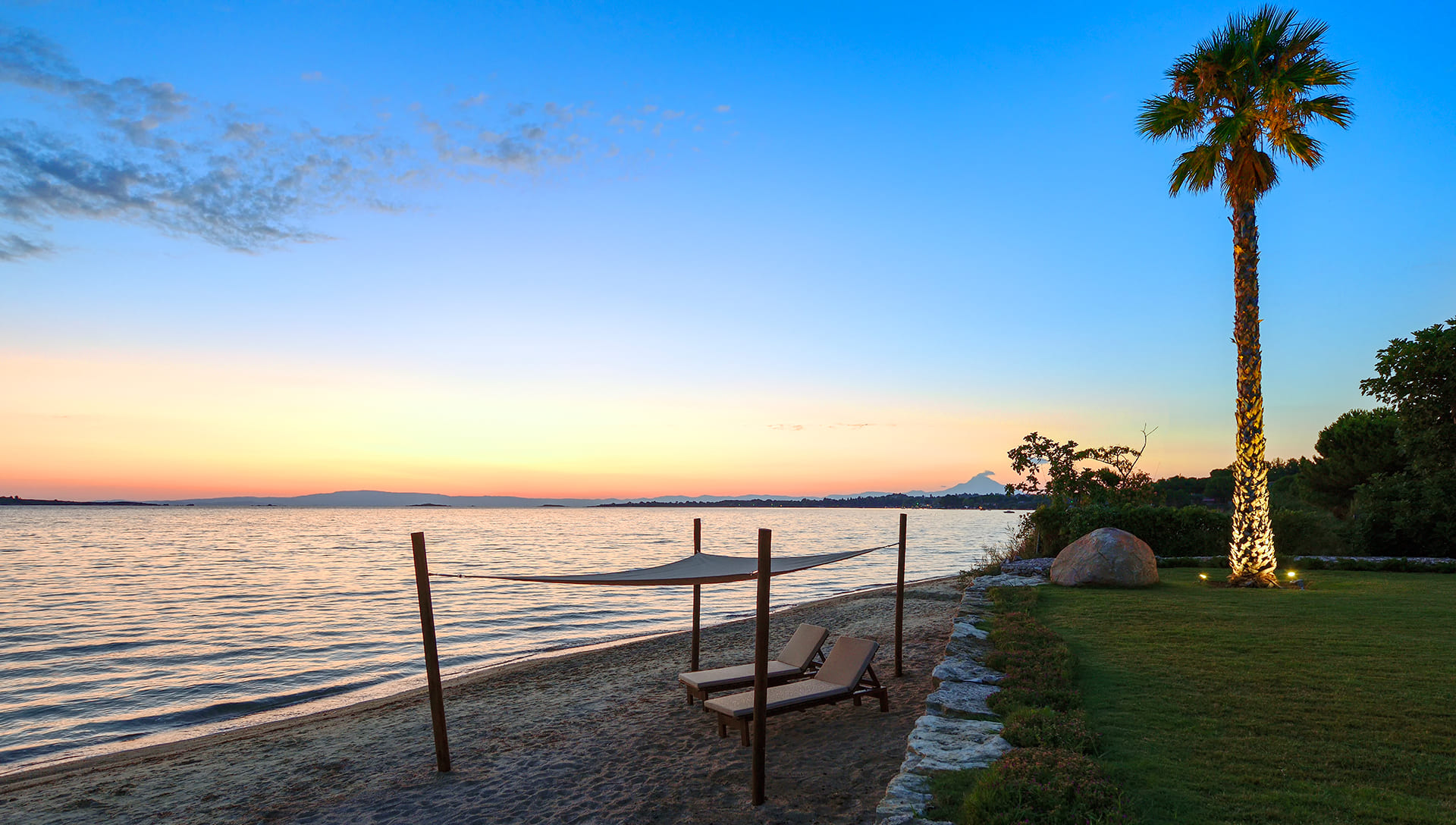 Villa Natalia-Private beach, sunset